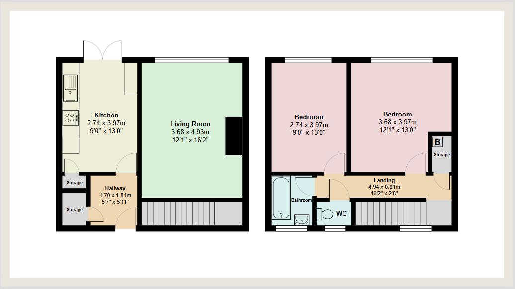 Floorplan for Tan Y Bryn, Rhymney, Tredegar